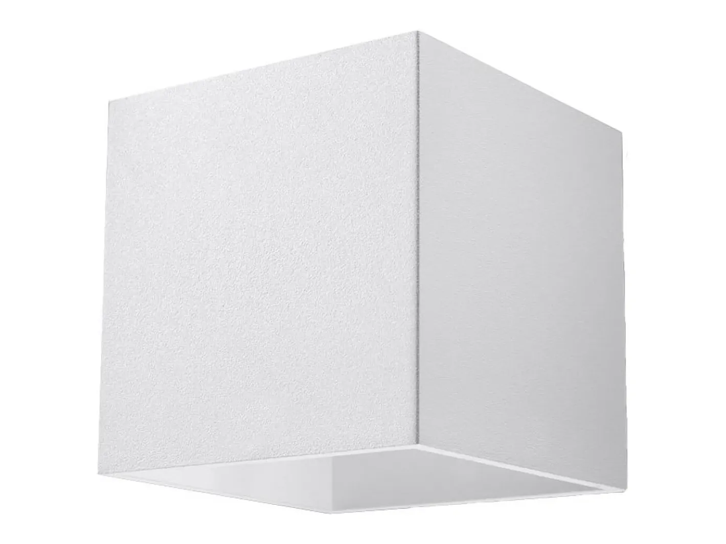 Sollux Lighting Aplique Para Pared-Lámparas de pared Quadx moderno de aluminio - 1 fuentes luminosas 4000K - L.10 x A.10 cm - Blanco