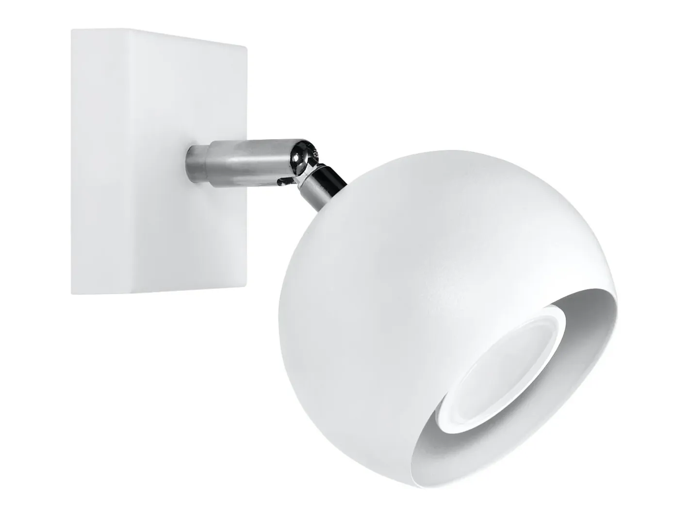 Sale Sollux Lighting Lámparas de pared Rayis moderno de acero - 1 fuentes luminosas 4000K - L.10 x A.10 cm - Blanco