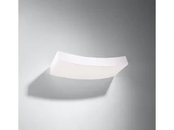 Outlet Sollux Lighting Lámparas de pared Shira moderno de cerámica - 2 fuentes luminosas 3000K - L.36 x A.4,5 cm - Blanco