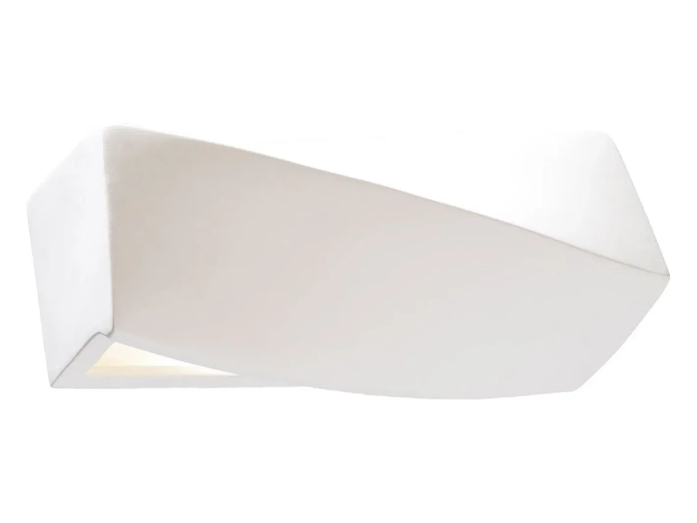 Sollux Lighting Aplique Para Pared-Lámparas de pared Sigmonix mini moderno de cerámica/vidrio - 1 fuentes luminosas 3000K - L.35 x A.12 cm - Blanco
