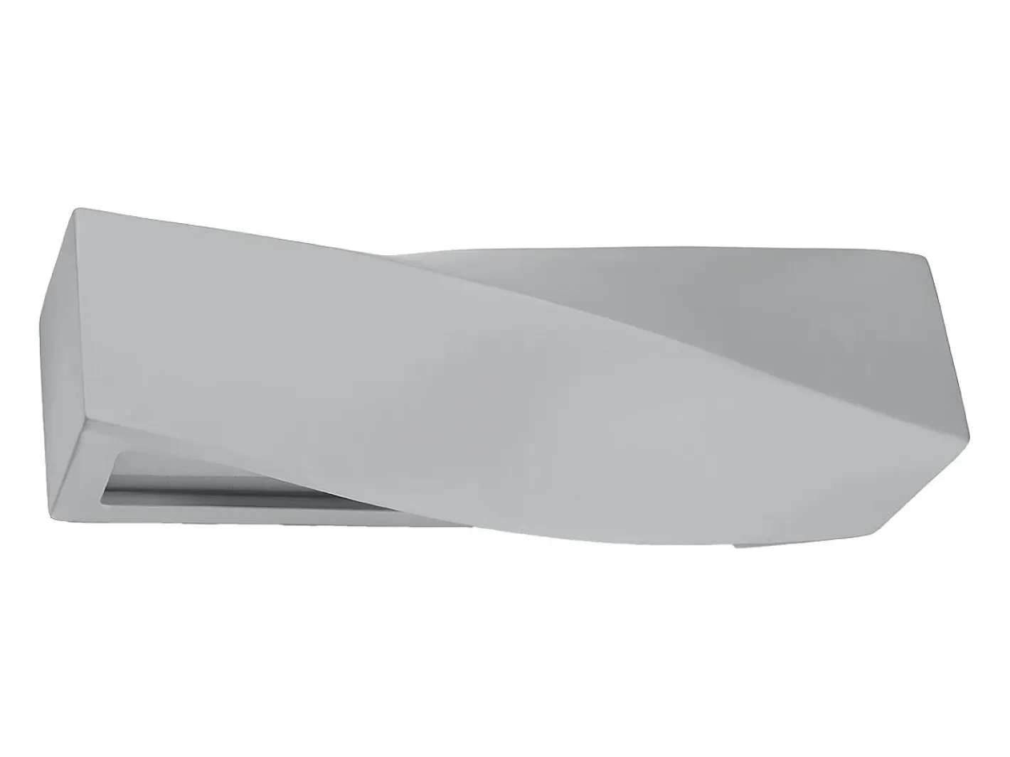 Sollux Lighting Aplique Para Pared-Lámparas de pared Sigmonix moderno de cerámica/vidrio - 1 fuentes luminosas 4000K - L.42 x A.14 cm - Gris