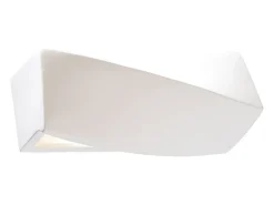 Sollux Lighting Lámparas de pared Sigmonix mini moderno de cerámica/vidrio - 1 fuentes luminosas 4000K - L.35 x A.12 cm - Blanco Hot