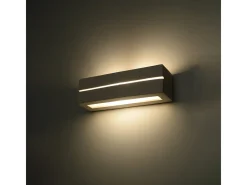 Sollux Lighting Aplique Para Pared-Lámparas de pared Solara line moderno de cerámica - 1 fuentes luminosas 4000K - L.32,5 x A.9,5 cm - Blanco
