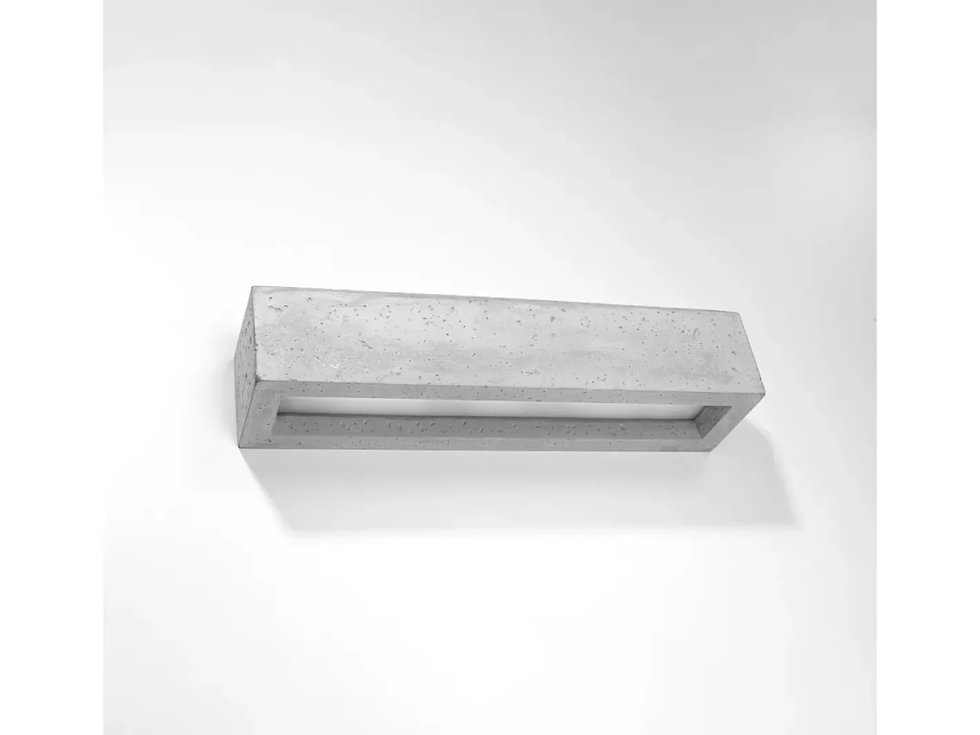 Sollux Lighting Aplique Para Pared-Lámparas de pared Solara moderno de hormigón/vidrio - 2 fuentes luminosas 3000K - L.50 x A.10 cm - Gris