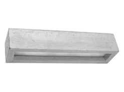Sollux Lighting Aplique Para Pared-Lámparas de pared Solara moderno de hormigón/vidrio - 2 fuentes luminosas 3000K - L.50 x A.10 cm - Gris