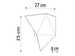 Sollux Lighting Lámparas de pared Solara moderno de acero - 2 fuentes luminosas 3000K - L.27 x A.25 cm - Blanco Best