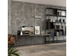 Sollux Lighting Lámparas de pared Solara moderno de hormigón/vidrio - 2 fuentes luminosas 4000K - L.50 x A.10 cm - Gris Outlet