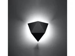 Sollux Lighting Aplique Para Pared-Lámparas de pared Solara moderno de acero - 2 fuentes luminosas 4000K - L.27 x A.25 cm - Negro