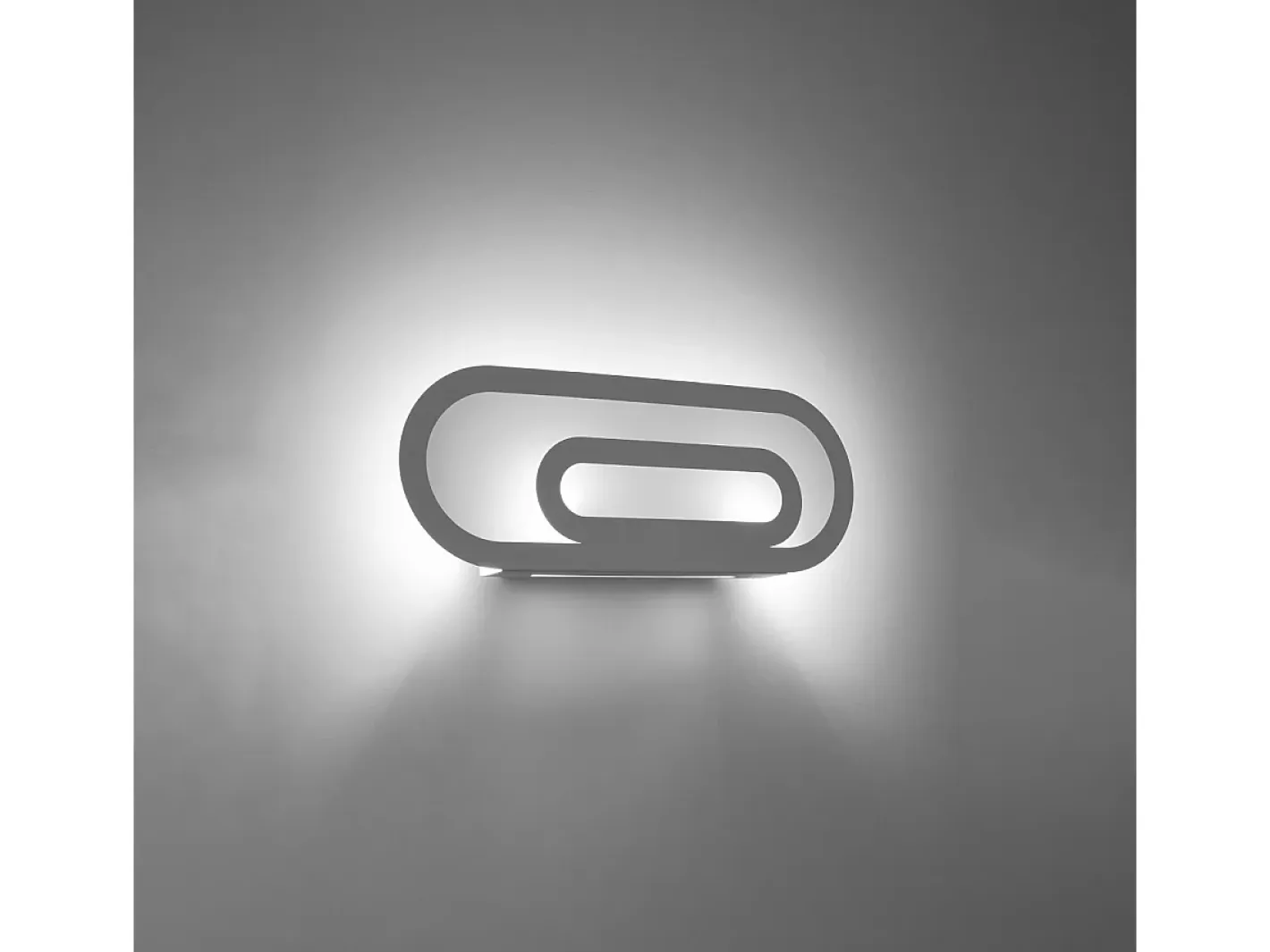 Sollux Lighting Lámparas de pared Solutix moderno de acero/PVC - 2 fuentes luminosas 4000K - L.40 x A.15 cm - Blanco Discount