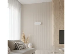 Sollux Lighting Lámparas de pared Solutix moderno de acero/PVC - 2 fuentes luminosas 4000K - L.40 x A.15 cm - Blanco Discount