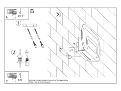 Sollux Lighting Lámparas de pared Solutix moderno de acero/PVC - 2 fuentes luminosas 4000K - L.40 x A.15 cm - Blanco Discount