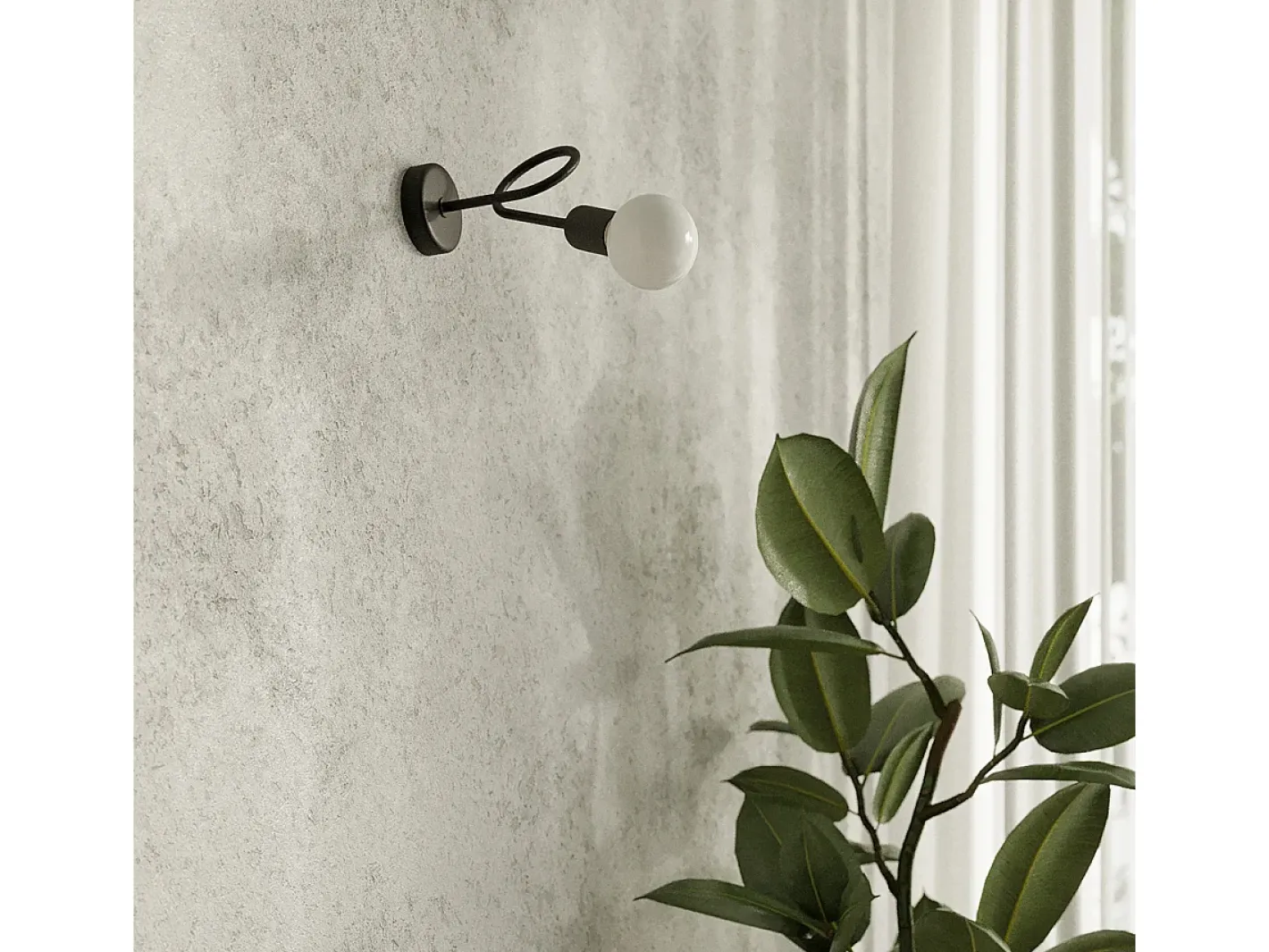 Sollux Lighting Lámparas De Pared Supeł Industrial De Acero - 1 Fuentes Luminosas - L.25 X A.20 Cm - Negro Clearance