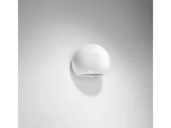 Sale Sollux Lighting Lámparas de pared Torix moderno de cerámica - 1 fuentes luminosas 3000K - L.17 x A.14,5 cm - Blanco