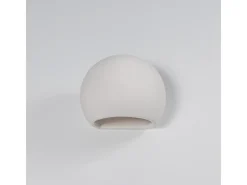 Sollux Lighting Lámparas de pared Torix moderno de cerámica - 1 fuentes luminosas 3000K - L.18 x A.14,5 cm - Blanco Hot