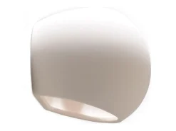 Sollux Lighting Lámparas de pared Torix moderno de cerámica - 1 fuentes luminosas 3000K - L.18 x A.14,5 cm - Blanco Hot