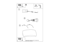 Best Sollux Lighting Lámparas de pared Torow moderno de cerámica - 1 fuentes luminosas 4000K - L.32 x A.13,5 cm - Blanco