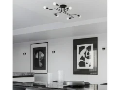 Sale Sollux Lighting Lámparas De Pared Vector Industrial De Acero - 1 Fuentes Luminosas - L.8,5 X A.20 Cm - Negro