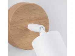 Sollux Lighting Lámparas De Pared Verdo Moderno De Acero/Madera - 1 Fuentes Luminosas - L.16 X A.16 Cm - Madera Blanca Blanco Clearance