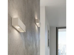 Sollux Lighting Aplique Para Pared-Lámparas de pared Vivin moderno de cerámica - 1 fuentes luminosas 4000K - L.33 x A.10 cm - Blanco