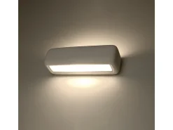 Sollux Lighting Aplique Para Pared-Lámparas de pared Vivin moderno de cerámica - 1 fuentes luminosas 4000K - L.33 x A.10 cm - Blanco