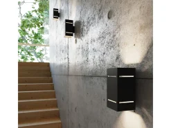 Sollux Lighting Lámparas de pared Vivus desván de aluminio - 1 fuentes luminosas 3000K - L.10 x A.20 cm - Negro Online