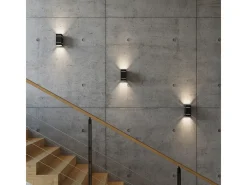 Sollux Lighting Lámparas de pared Vivus desván de aluminio - 1 fuentes luminosas 3000K - L.10 x A.20 cm - Negro Online