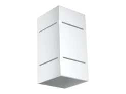 Sollux Lighting Lámparas de pared Vivus desván de aluminio - 1 fuentes luminosas 3000K - L.10 x A.20 cm - Blanco Sale