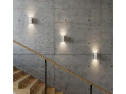 Sollux Lighting Lámparas de pared Vivus desván de aluminio - 1 fuentes luminosas 3000K - L.10 x A.20 cm - Blanco Sale