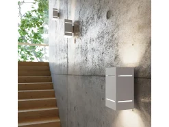 Sollux Lighting Lámparas de pared Vivus desván de aluminio - 1 fuentes luminosas 3000K - L.10 x A.20 cm - Blanco Sale