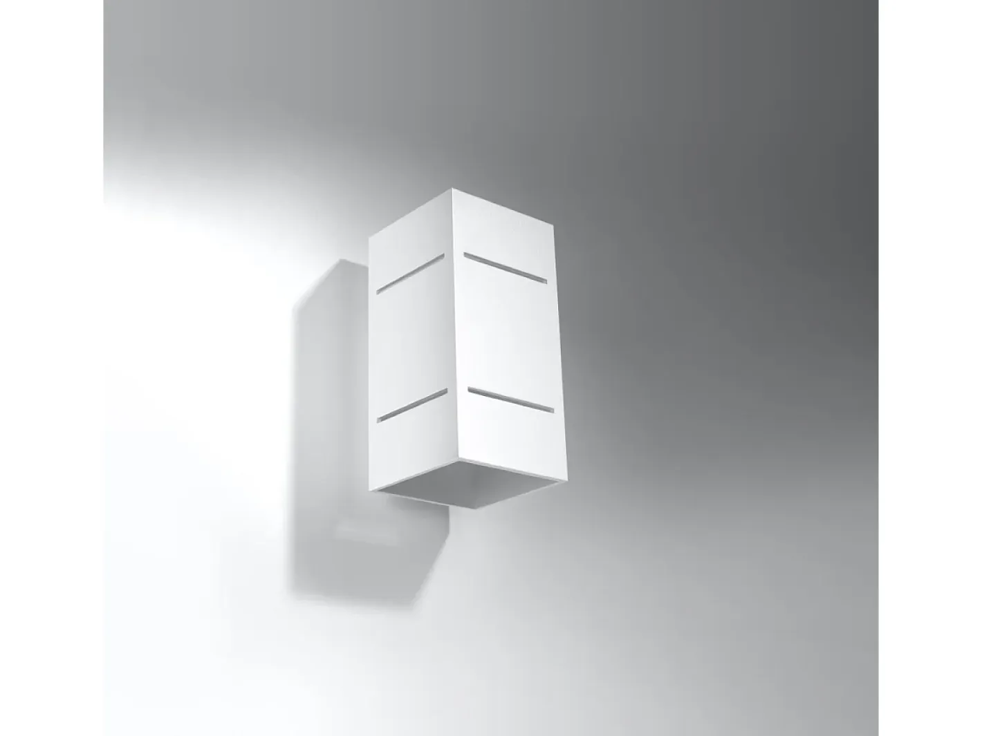 Sollux Lighting Lámparas de pared Vivus desván de aluminio - 1 fuentes luminosas 3000K - L.10 x A.20 cm - Blanco Sale