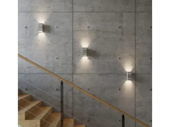 Sollux Lighting Lámparas de pared Vivus desván de aluminio - 1 fuentes luminosas 3000K - L.10 x A.20 cm - Gris Discount