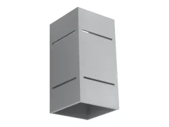 Sollux Lighting Lámparas de pared Vivus desván de aluminio - 1 fuentes luminosas 3000K - L.10 x A.20 cm - Gris Discount