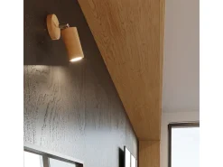 Sollux Lighting Lámparas de pared Vorix escandinavo de madera - 1 fuentes luminosas 4000K - L.10 x A.20 cm - madera natural Color natural claro Online