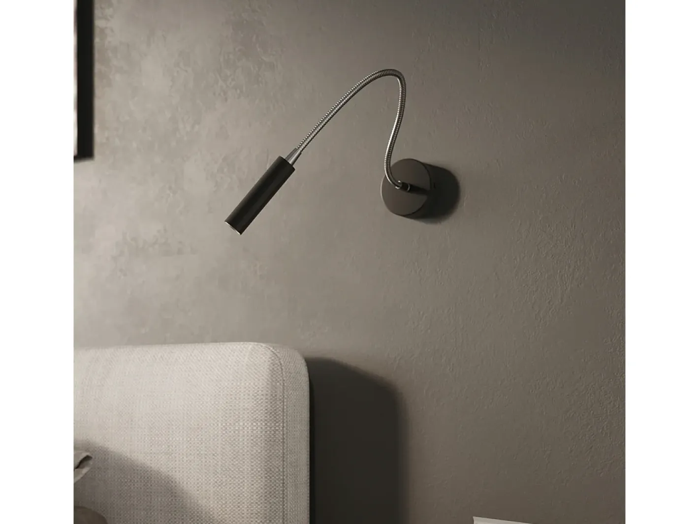 Sollux Lighting Aplique Para Pared-Lámparas de pared Xilar moderno de acero - 1 fuentes luminosas 4000K - L.8 x A.52 cm - Negro