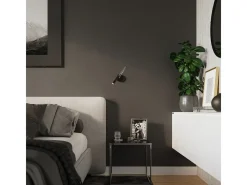 Sollux Lighting Aplique Para Pared-Lámparas de pared Xilar moderno de acero - 1 fuentes luminosas 3000K - L.8 x A.52 cm - Negro