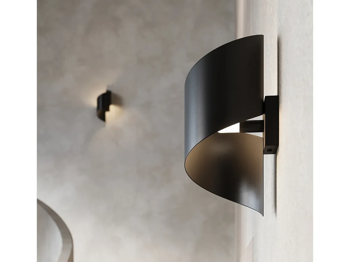 Sollux Lighting Lámparas de pared Zaltonia moderno de acero - 1 fuentes luminosas 3000K - L.15 x A.31 cm - Negro New