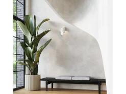 Sollux Lighting Lámparas de pared Zaltonia moderno de acero - 1 fuentes luminosas 4000K - L.15 x A.31 cm - Blanco Outlet