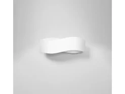 Sollux Lighting Lámparas de pared Zanila moderno de acero - 2 fuentes luminosas 3000K - L.40 x A.15 cm - Blanco Discount