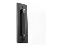 Outlet Sollux Lighting Lámparas de pared Zarenex moderno de acero - 1 fuentes luminosas 3000K - L.6,5 x A.20 cm - Negro