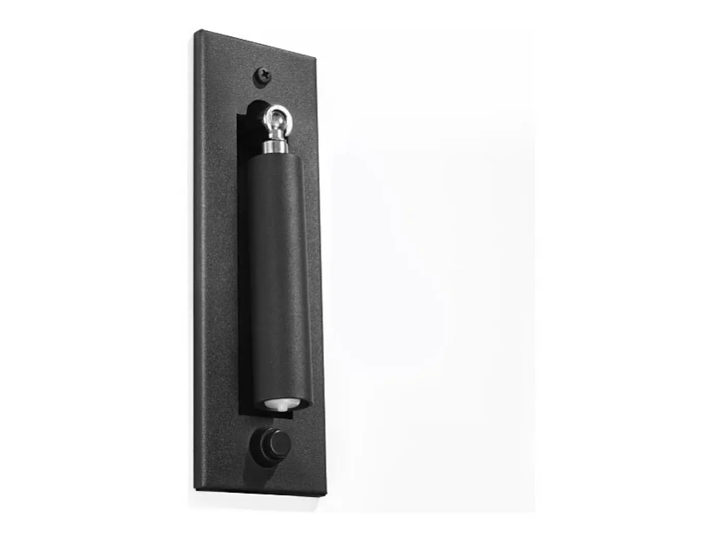Outlet Sollux Lighting Lámparas de pared Zarenex moderno de acero - 1 fuentes luminosas 3000K - L.6,5 x A.20 cm - Negro