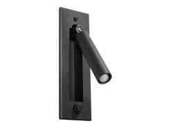 Sollux Lighting Aplique Para Pared-Lámparas de pared Zarenex moderno de acero - 1 fuentes luminosas 4000K - L.6,5 x A.20 cm - Negro