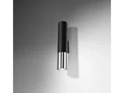 Discount Sollux Lighting Lámparas de pared Zarpex moderno de acero - 2 fuentes luminosas 3000K - L.6 x A.29 cm - /cromo Negro