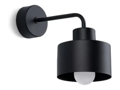Sollux Lighting Lámparas de pared Zavros moderno de acero - 1 fuentes luminosas 4000K - L.22 x A.20 cm - Negro Clearance