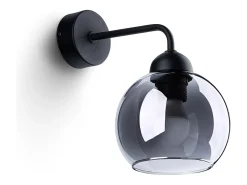 Sollux Lighting Lámparas de pared Zelaro moderno de acero - 1 fuentes luminosas 4000K - L.15 x A.26 cm - Negro Best