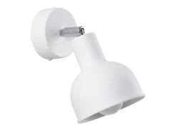 Hot Sollux Lighting Lámparas de pared Zenda desván de acero - 1 fuentes luminosas 4000K - L.19 x A.17 cm - Blanco