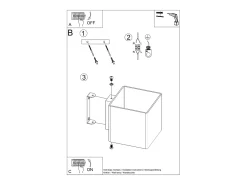 Discount Sollux Lighting Lámparas de pared Zinalo moderno de vaso - 1 fuentes luminosas 4000K - L.10 x A.10 cm - Blanco