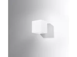 Sollux Lighting Aplique Para Pared-Lámparas de pared Zinalo moderno de vaso - 1 fuentes luminosas 3000K - L.10 x A.10 cm - Blanco