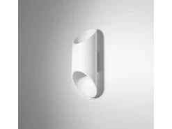 Sollux Lighting Aplique Para Pared-Lámparas de pared Zitiex moderno de aluminio - 1 fuentes luminosas 3000K - L.10 x A.30 cm - Blanco