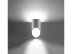Sollux Lighting Lámparas de pared Zitiex moderno de aluminio - 1 fuentes luminosas 4000K - L.10 x A.20 cm - Blanco