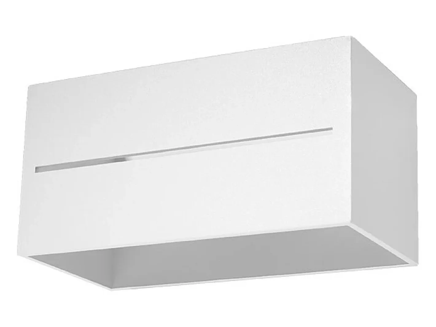 Discount Sollux Lighting Lámparas de pared Zorbo maxi moderno de aluminio - 2 fuentes luminosas 4000K - L.20 x A.10 cm - Blanco